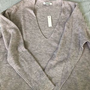 Madewell Warmlight V-neck Pullover Sweater